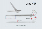 Ножницы хирургические прямые, 150мм (Пакистан,J-22-101 )