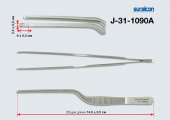 Пинцет ушной штыковидный анатомический 140мм (Пакистан П-85-П,J-31-1090)