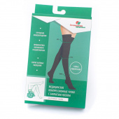 Компрессионные чулки с закрытым мыском 2 кл Технологии Здоровья черн р-р L