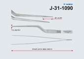Пинцет ушной штыковидный анатомический 140мм (Пакистан П-85-П,J-31-1090)