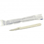 Скальпель одноразовый Китай углеродистая сталь р-р 23