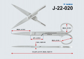 Ножницы остроконечные прямые 145мм, J-22-020