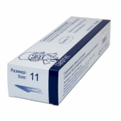 Скальпель одноразовый Китай углеродистая сталь р-р 11