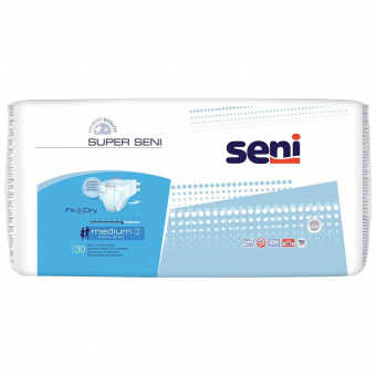 Подгузники для взрослых Seni Super medium 30 шт