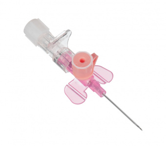 Катетер внутривенный POLYFLON, доп. порт, крылышки, 4р/к полосы, 20Gх32 мм 