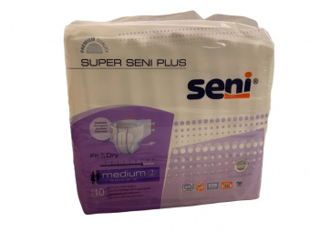 Подгузники для взрослых Seni Super Plus medium 10 шт